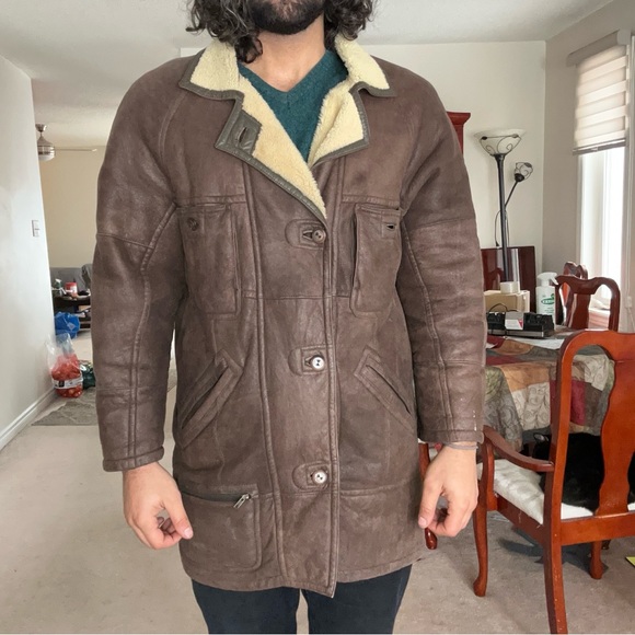 Werner Christ Vintage Lambskin And Shearling Coat - Picture 10 of 11